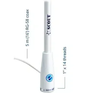 Scout KS-30 AIS Antenne  wit 0,9M Incl. kabel