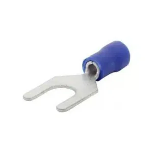 Klemkabelschoen Blauw vork 5mm 5st.