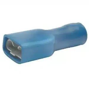 Klemkabelschoen Blauw vlaksteek geisoleerd 5st.